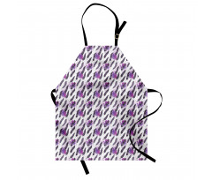 Creative Plume and Splashes Apron