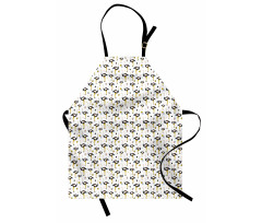 Exotic Birds in Doodle Art Apron