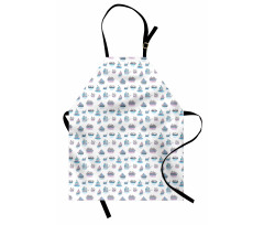 Watercolor Boats Sailing Apron