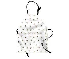 Flying Insects Pattern Apron