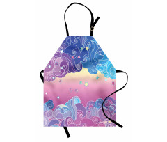 Clouds and Stars Apron