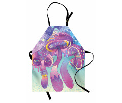 Trippy Magic Mushrooms Apron