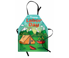 Mountainous Landscape Apron