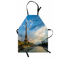 Gökyüzü Mutfak Önlüğü Paris Gün Batımı Temalı