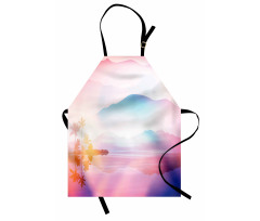 Ombre Tropical Landscape Apron