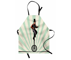 Citrus Man on Monowheel Art Apron