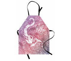 Eastern Elephant Zentangle Apron