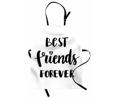 Monochrome Love Forever Apron