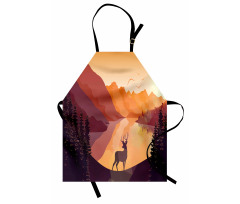 Bird Mountain Reindeer Apron