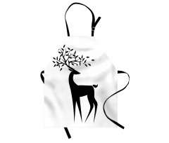 Abstract Reindeer Leaf Apron