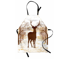 Rustic Silhouette Art Apron