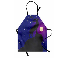 Elk Silhouette Night Apron