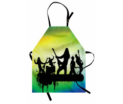 Energetic Rock Band Apron