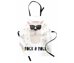 Funny Llama Portrait Apron