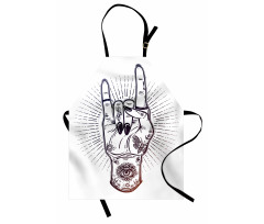 Tattooed Hand Raised Apron