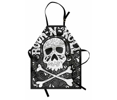 Gothic Ornate Skull Apron