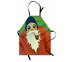 Funky Santa with Pipe Apron