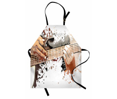 Man Playing Guitar Apron