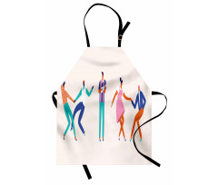 Dancing Men and Women Apron