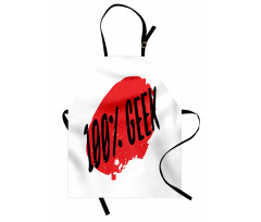 Hundred Percent Geek Wording Apron