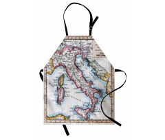 Old Italy Map Apron