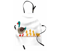 Mother Duck Babies Row Apron