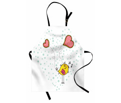 Love Bird Heart Apron