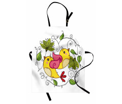 Love Avian Floral Art Apron