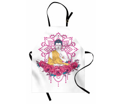 Meditation Floral Mandala Apron