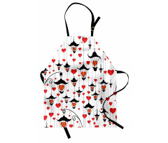 Lanterns and Hearts Apron