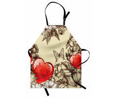 Flowers and Butterfly Apron