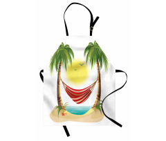 Hammock Between Palms Apron