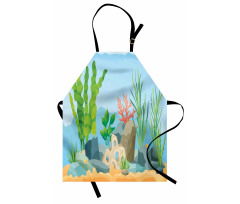 Sea Plants and Rocks Apron