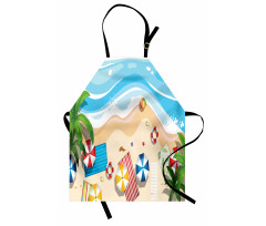 Summer Fun Cartoon Apron