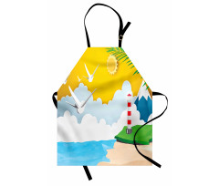 Marine Paper Cut Art Apron