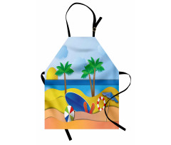 Paper Cut Art Seaside Apron