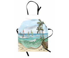 Windsurfing Sketch Apron