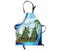 Exotic Volcano Island Apron