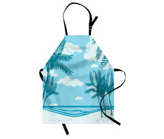 Sand and Palm Trees Apron