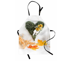 Dried Botany Heart Apron