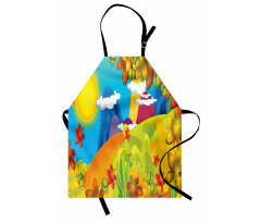 Cartoon Autumn Nature Apron