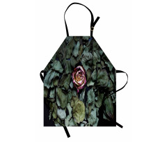 Rose Flower Dry Leaves Apron