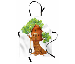 Wooden Home on Branches Apron