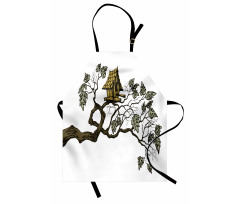 Bird Home and Branch Apron