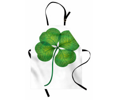 Detailed 4 Leaf Shamrock Apron