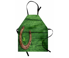 Rusty Horseshoe Shamrock Apron