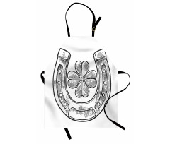 Shamrock and Horseshoe Image Apron