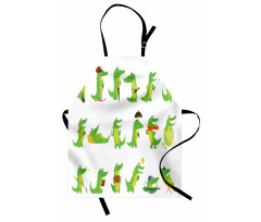 Group of Funny Animals Apron