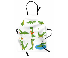 Happy Cartoon Characters Apron