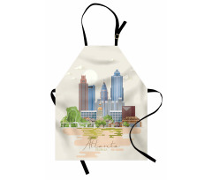 Graphics of City Silhouette Apron